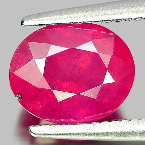 Natural Purplish Pink Ruby Gemstones 2.10 Ct. Oval Shape 7.7 x 6.2 Mm. (1 of 3)