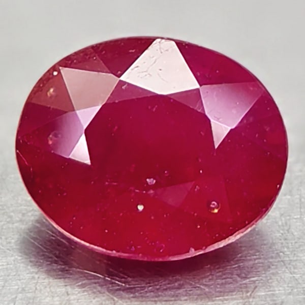 Natural Red Ruby Gemstones 2.76 Ct. Oval Shape 8.5 x 7 Mm. (1 of 3)