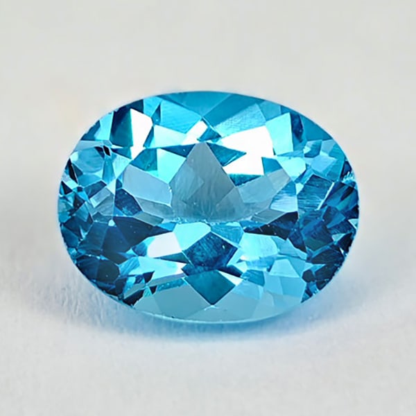 Natural Swiss Blue Topaz Gemstones 2.34 Ct. Oval Shape 9 x 7 Mm.: Product ID: 807167824 Product Name: Natural Blue Topaz Weight: 2.34 CT. Size: 9 x 7 x 4.9 MM. Shape: Oval Color: Blue Clarity:VSI Luster: Good Gems Origin: Brazil Treatment: Treated Crystal Structure: