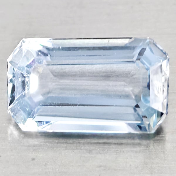 Natural Light Blue Aquamarine Gemstones 1.14 Ct. Octagon Shape 8.7 x 5.1 Mm.: Product ID: 800812187 Product Name: Natural Aquamarine Weight: 1.14 CT. Size: 8.7 x 5.1 x 3.4 MM. Shape: Octagon Shape Color: Light Blue Clarity:VSI - SI1 Luster: Good Gems Origin: Brazil Treatment: U