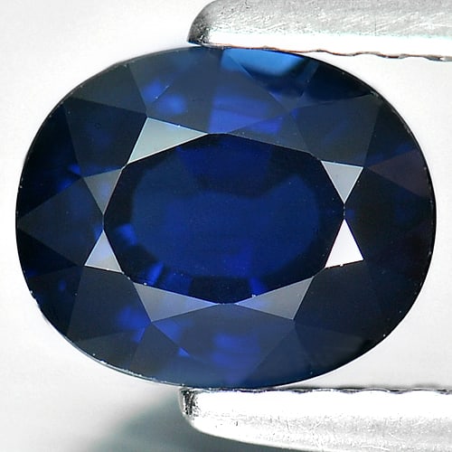 Natural Blue Sapphire Gemstones 1.50 Ct. Oval Shape 7.37 x 6.03 Mm. (1 of 4)