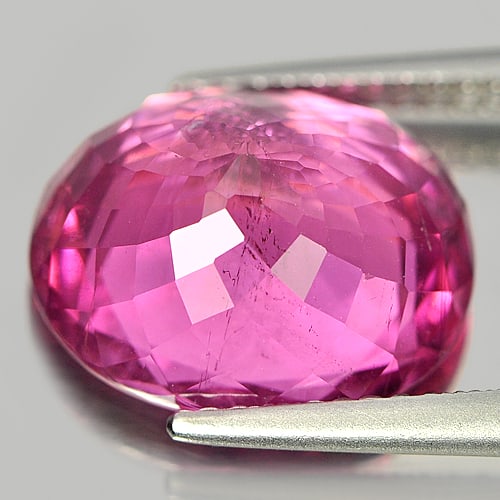 Natural Pink Tourmaline Gemstones 7.31 Ct. Oval Shape 13.15 x 11.27 Mm. - 3