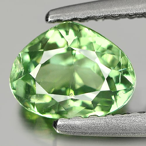 Natural Green Tourmaline Gemstones 0.87 Ct. Pear Shape 6.7 x 5.2 Mm.: Product ID: 807236281 Product Name: Natural Tourmaline Weight: 0.87 CT. Size: 6.7 x 5.2 x 4 MM. Shape: Pear Color: Green Clarity:VSI Luster: Good Gems Origin: Nigeria Treatment: Unheated Crystal Struc