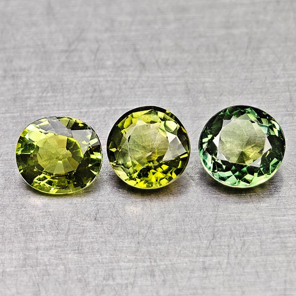 Natural Green Tourmaline 2.10 Ct. 3 Pcs Mixed Shape 5.7 Mm Gemstones: Product ID: 807250639 Product Name: Natural Tourmaline Weight: 2.10 CT. Size: 5.7 x 5.7 x 3.4 MM. Shape: Mixed Shape Color: Green Clarity:VSI Luster: Good Gems Origin: Nigeria Treatment: Unheated Crys