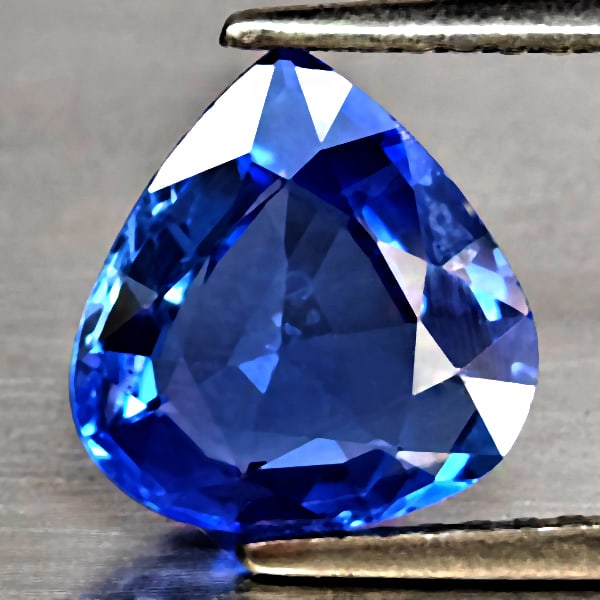 Natural Blue Ceylon Sapphire Gemstones 2.25 Ct. Pear Shape 9.00 x 8.64 Mm. (1 of 4)