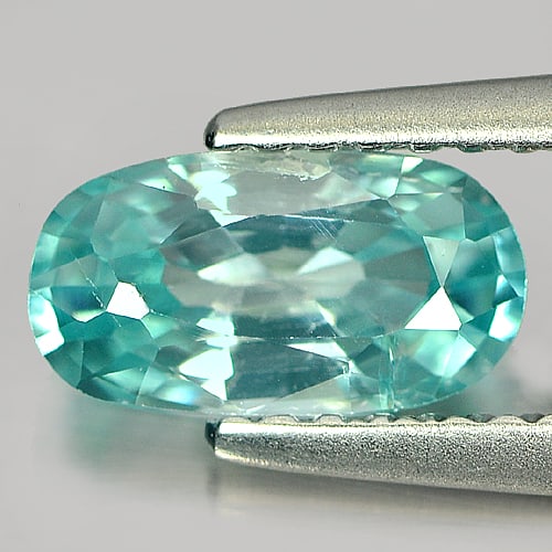 Natural Blue Zircon Gemstones 1.33 Ct. Oval Shape 8.4 x 4.6 Mm.: Product ID: 807717113 Product Name: Natural Zircon Weight: 1.33 CT. Size: 8.4 x 4.6 x 3.3 MM. Shape: Oval Color: Blue Clarity:SI Luster: Good Gems Origin: Cambodia Treatment: Heated Crystal Structure: