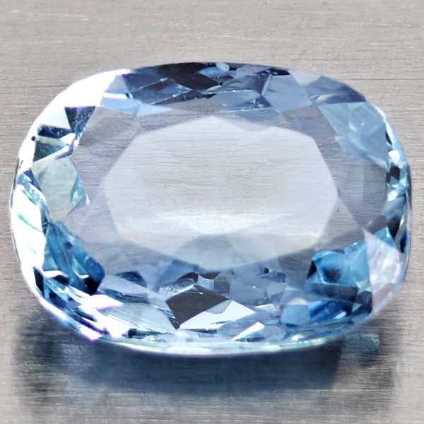 Natural Light Blue Aquamarine Gemstones 1.14 Ct. Oval Shape 8.1 x 6.2 Mm.: Product ID: 800812197 Product Name: Natural Aquamarine Weight: 1.14 CT. Size: 8.1 x 6.2 x 3.4 MM. Shape: Oval Shape Color: Light Blue Clarity:VSI - SI1 Luster: Good Gems Origin: Brazil Treatment: Unhe