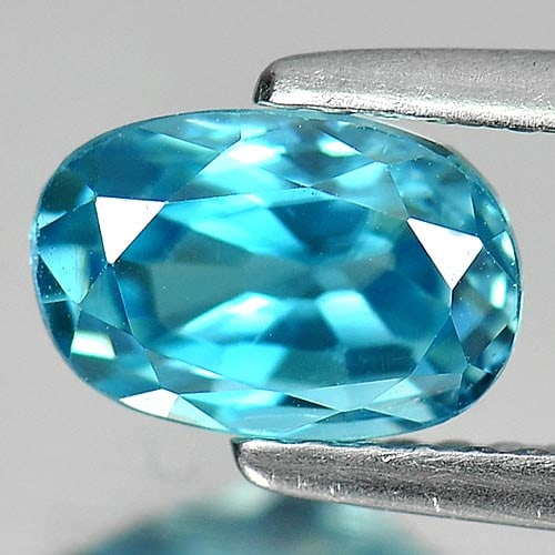 Natural Blue Zircon Gemstones 2.14 Ct. Oval Shape 8 x 5.3 Mm.: Product ID: 807730258 Product Name: Natural Zircon Weight: 2.14 CT. Size: 8 x 5.3 x 4.5 MM. Shape: Oval Color: Blue Clarity:VVS Luster: Good Gems Origin: Cambodia Treatment: Heated Crystal Structure: 