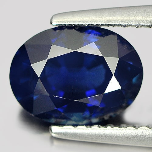 Natural Blue Sapphire Gemstones 1.95 Ct. Oval Shape 8.33 x 6.24 Mm. (1 of 4)