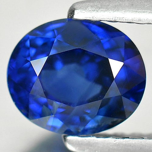 Natural Blue Sapphire Gemstones 1.33 Ct. Oval Shape 6.69 x 5.63 Mm. (1 of 4)