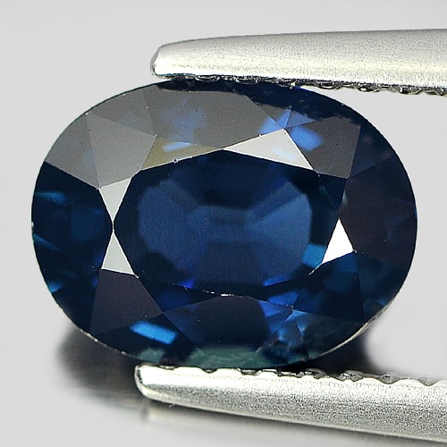 Natural Blue Sapphire Gemstones 1.80 Ct. Oval Shape 8.14 x 6.18 Mm. (1 of 4)