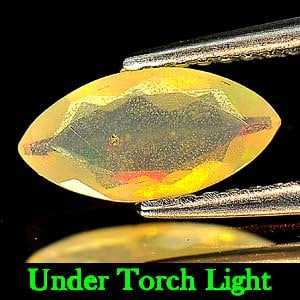 Natural Multi-Color Opal Gemstones 0.50 Ct. Marquise Shape 9.9 x 5 Mm.: Product ID: 818719572 Product Name: Natural Opal Weight: 0.50 CT. Size: 9.9 x 5 x 2.7 MM. Shape: Marquise Color: Multi color Clarity:Semi - Transparent Luster: Good Gems Origin: Ethiopia Treatment: Un