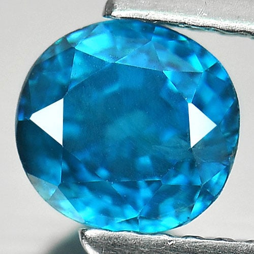 Natural Blue Zircon Gemstones 1.79 Ct. Cushion Shape 6 x 6 Mm.: Product ID: 807728705 Product Name: Natural Zircon Weight: 1.79 CT. Size: 6 x 6 x 4.7 MM. Shape: Cushion Color: Blue Clarity:VSI Luster: Very Good Gems Origin: Cambodia Treatment: Heated Crystal Struc