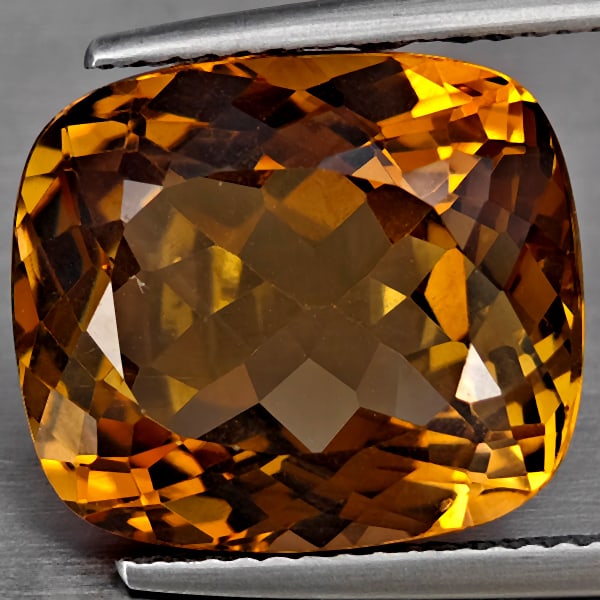 Natural Imperial Topaz Gemstones 13.65 Ct. Cushion Shape 14.5 x 12.8 Mm.: Product ID: 807169084 Product Name: Natural Topaz Weight: 13.65 CT. Size: 14.5 x 12.8 x 8.6 MM. Shape: Cushion Shape Color: Imperial Clarity:VVS Luster: Good Gems Origin: Brazil Treatment: None Crysta