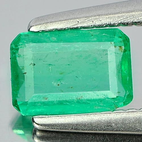 Natural Green Columbian Emerald Gemstones 0.33 Ct. Octagon Shape 5.7 x 4 Mm.: Product ID: 802403603 Product Name: Natural Emerald Weight: 0.33 CT. Size: 5.7 x 4 x 2 MM. Shape: Octagon Color: Green Clarity:SI Luster: Good Gems Origin: Columbia Treatment: Unheated Crystal Structu