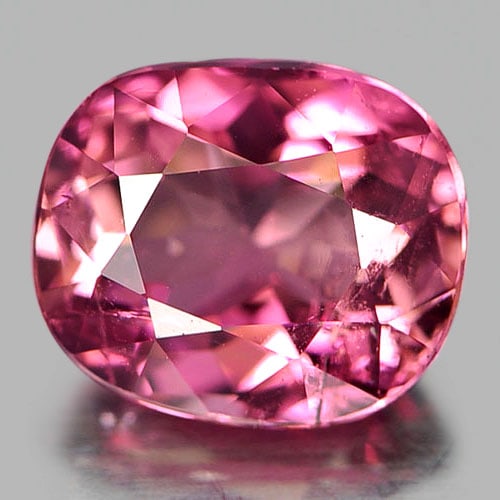 Natural Pink Tourmaline Gemstones 1.15 Ct. Cushion Shape 7 x 6 Mm.: Product ID: 807244002 Product Name: Natural Tourmaline Weight: 1.15 CT. Size: 7 x 6 x 4 MM. Shape: Cushion Color: Pink Clarity:SI1 Luster: Good Gems Origin: Nigeria Treatment: Unheated Crystal Structu