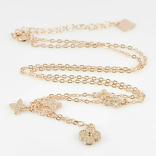925 Sterling Silver Necklace Jewelry Rose Gold Plated 2.80 Grams Length 16 Inch.: Product ID: 280540087 Product Type: 925 Sterling Silver Fine Jewelry Jewelry Weight: 2.80 Grams. Gemstones Color: Pink Metal: Solid Silver 92.5%. Gemstone Detail: About 2.80 Grams. And Round White CZ 