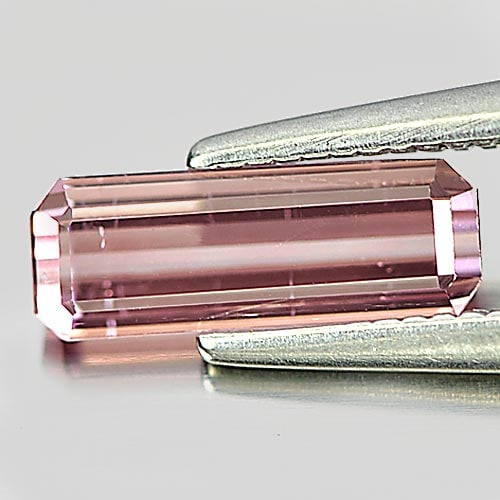 Natural Pink Tourmaline Gemstones 0.84 Ct. Octagon Shape 9.5 x 3.5 Mm.: Product ID: 807248297 Product Name: Natural Tourmaline Weight: 0.84 CT. Size: 9.5 x 3.5 x 2.6 MM. Shape: Octagon Color: Pink Clarity:VSI Luster: Good Gems Origin: Nigeria Treatment: Unheated Crystal S