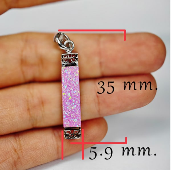 925 Sterling Silver Pendant Jewelry with Multi Color Pink Created Opal 2.87 Mm.: Product ID: 200108232 Product Type: 925 Sterling Silver Fine Jewelry Jewelry Weight: 2.87 Grams. Gemstones Color: Multi-Color Metal: Solid Silver 92.5%. Gemstone Detail: At Your Service: At Treasure o