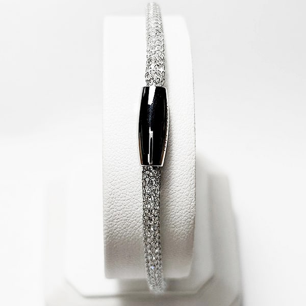 952 Sterling Silver Steel Mesh Bracelet Jewelry Length 7.5 Inch.: Product ID: 808500192 Product Type: 925 Sterling Silver Fine Jewelry Jewelry Weight: 20.58 Grams. Gemstones Color: White Metal: Solid Silver 92.5%. Gemstone Detail: At Your Service: At Treasure of Gem