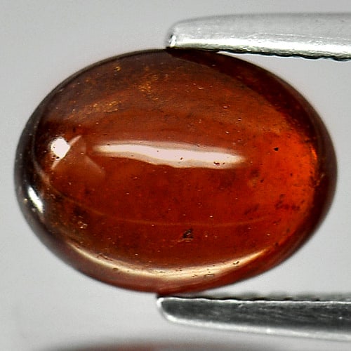 Natural Orangish Red Spessartine Garnet Gemstones 2.56 Ct. Oval Cabochon Shape 9.5 x 7.3 Mm.: Product ID: 802934815 Product Name: Natural Spessartine Weight: 2.56 CT. Size: 9.5 x 7.3 x 4 MM. Shape: Oval Cabochon Color: Red Clarity:Semi - Transparent Luster: Good Gems Origin: Namibia Treatment: