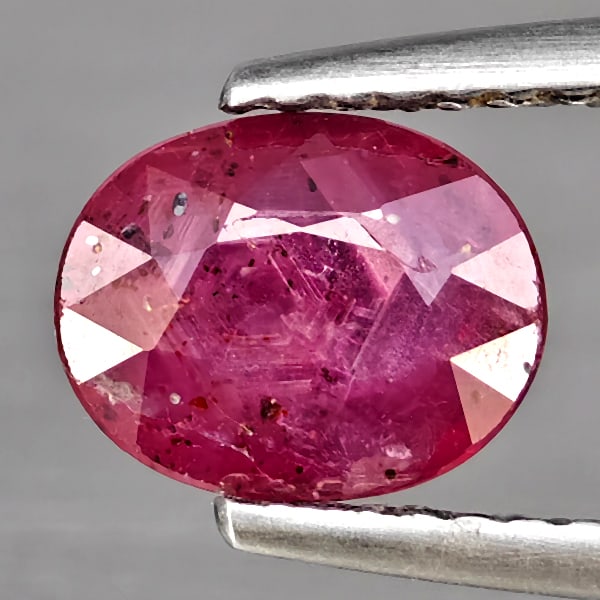 Natural Red Ruby Gemstones 1.31 Ct. Oval Shape 7.5 x 6 Mm. (1 of 3)