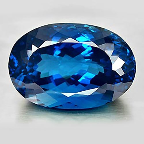 Natural London Blue Topaz Gemstones 491.45 Ct. Clean Oval Shape 55 x 37 Mm. - 2