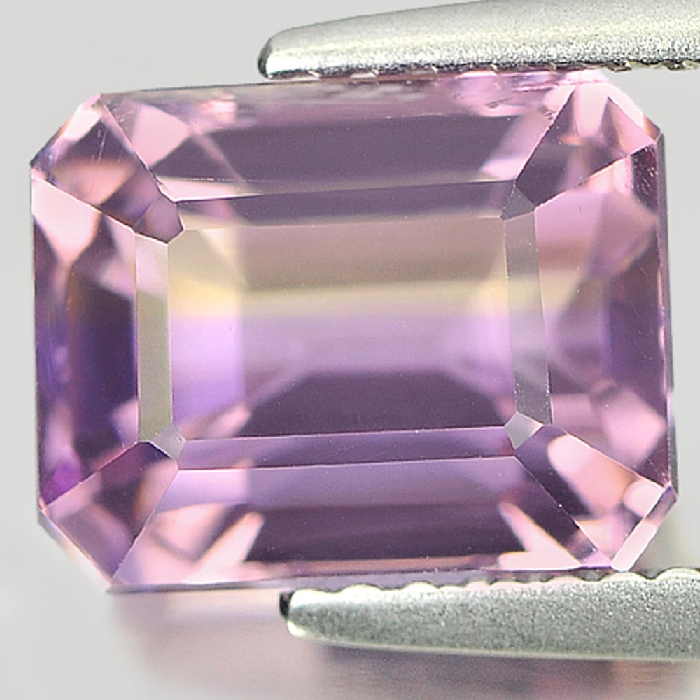 Natural Bi Color Ametrine Gemstones 4.09 Ct. Octagon Shape 9.4 x 7.5 Mm. (1 of 3)