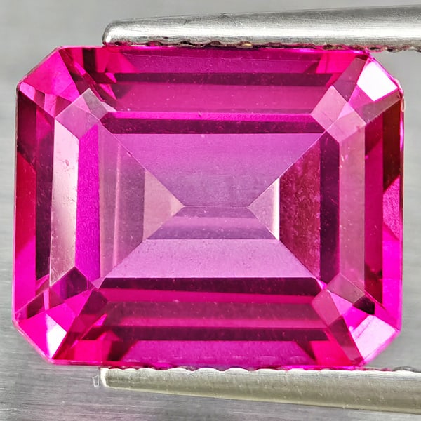 Natural Pink Topaz Gemstones 6.75 Ct. Octagon Shape 12 x 10 Mm.: Product ID: 807168643 Product Name: Natural Topaz Weight: 6.75 CT. Size: 12 x 10 x 5.8 MM. Shape: Octagon Color: Pink Clarity:VVS Luster: Good Gems Origin: Brazil Treatment: Treated Crystal Structure:
