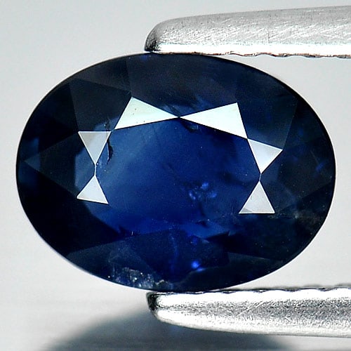 Natural Blue Sapphire Gemstones 1.65 Ct. Oval Shape 8.4 x 6.3 Mm. (1 of 3)