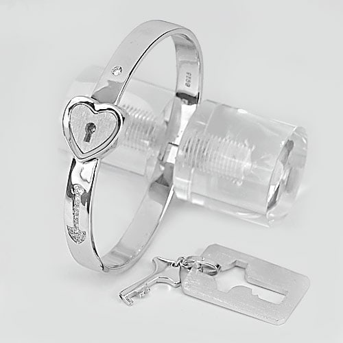 925 Sterling Silver Bangle Jewelry 24.71 Grams White Gold Plated Diameter 56 Mm.: Product ID: 280550007 Product Type: 925 Sterling Silver Fine Jewelry Jewelry Weight: 24.71 Grams. Gemstones Color: Silver Metal: Solid Silver 92.5%. Gemstone Detail: Average Range 24.71 - 25.81 Gram P