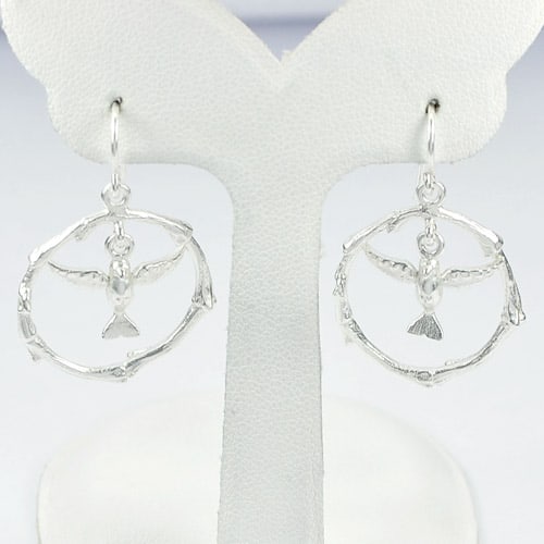 925 Sterling Silver 4.53 Grams Dangle Earrings Jewelry 1 Pair Bird in Circle Design: Product ID: 280320021 Product Name: Sterling Silver Earrings Product Type: 925 Sterling Silver Fine Jewelry Jewelry Weight: 4.53 Grams. Gemstones Color: Silver Metal: Solid Silver 92.5%. Gemstone Deta
