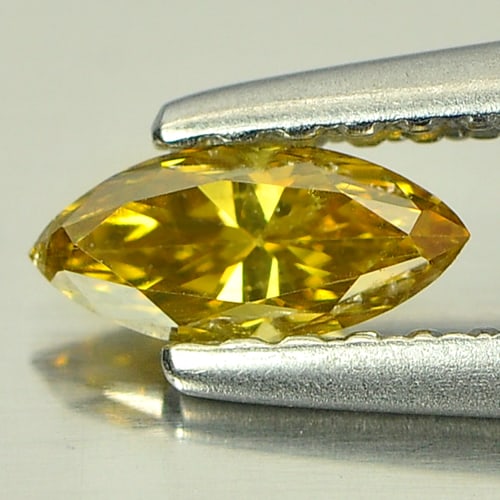 Natural Yellow Loose Diamond 0.24 Ct. Marquise Shape 6.2 x 2.9 Mm.: Product ID: 550000531 Product Name: Natural Natural Diamond Weight: 0.24 CT. Size: 6.2 x 2.9 x 2.3 MM. Shape: Marquise Color: Yellow Clarity:VVS Luster: Scintillating Gems Origin: Belgium Treatment: U