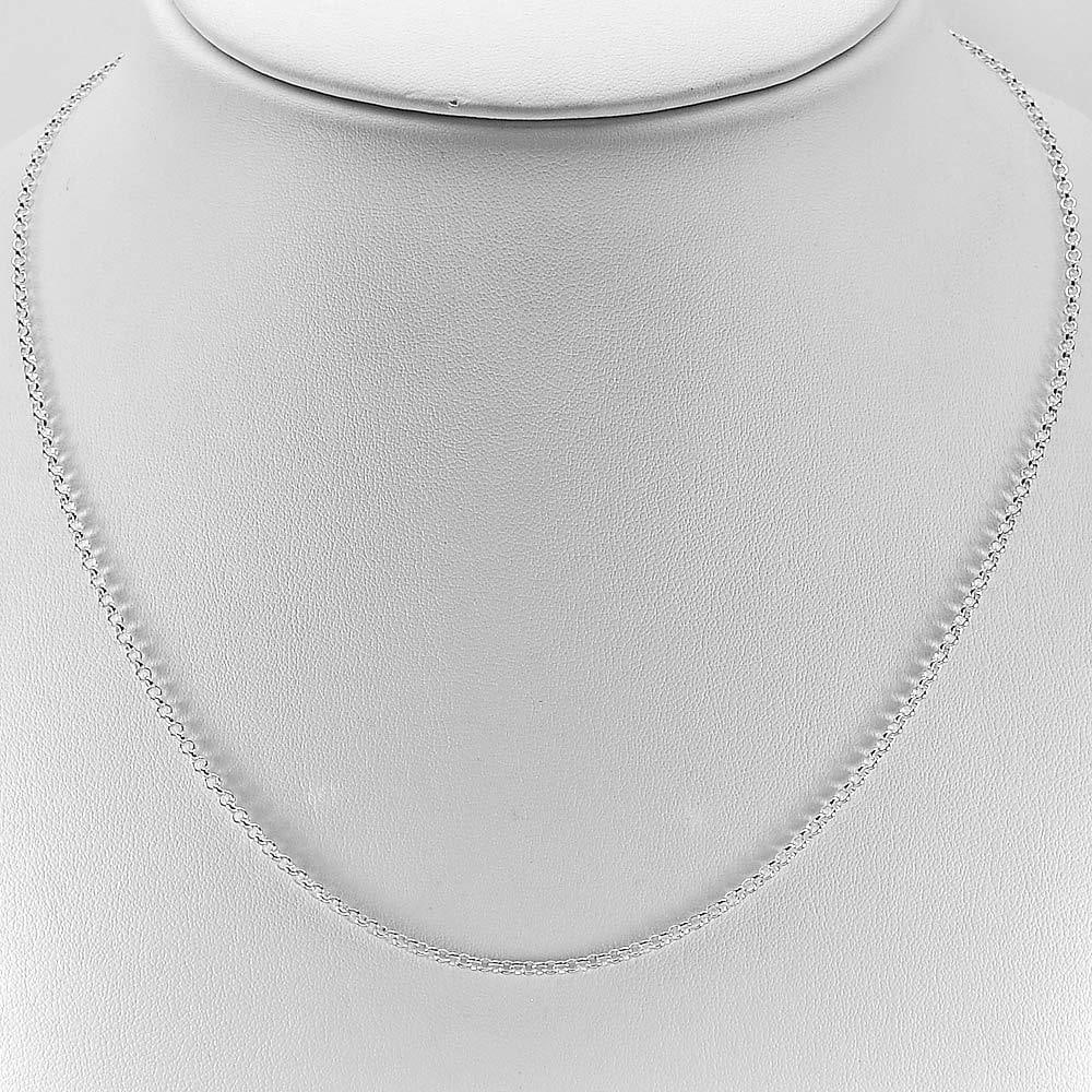 925 Sterling Silver 4.03 Grams Chain Jewelry Necklace Length 18 Inch.Wide1.6mm.: Product ID: 203400096 Product Type: 925 Sterling Silver Fine Jewelry Jewelry Weight: 4.03 Grams. Gemstones Color: Silver Metal: Solid Silver 92.5%. Gemstone Detail: At Your Service: At Treasure of Gem