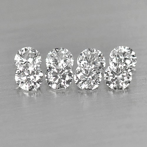 Natural White Loose Diamond 0.18 Ct. 8 Pcs. Round Brilliant Cut 1.8 Mm.: Product ID: 802102792 Product Name: Natural Natural Diamond Weight: 0.18 CT. Size: 1.8 x 1.8 x 1 MM. Shape: Round Brilliant Cut Color: D Clarity:VVS - VSI Luster: Scintillating Gems Origin: Belgium Tr