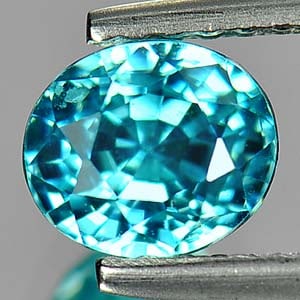 Natural Blue Zircon Gemstones 1.64 Ct. Oval Shape 6 x 5.2 Mm.: Product ID: 807712849 Product Name: Natural Zircon Weight: 1.64 CT. Size: 6 x 5.2 x 5 MM. Shape: Oval Color: Blue Clarity:VVS Luster: Very Good Gems Origin: Cambodia Treatment: Heated Crystal Structur