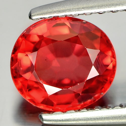 Natural Red Songea Sapphire Gemstones 1.43 Ct. Oval Shape 6.8 x 6.2 Mm.: Product ID: 806150989 Product Name: Natural Red Sapphire Weight: 1.43 CT. Size: 6.8 x 6.2 x 3.7 MM. Shape: Oval Color: Red Clarity:VSI Luster: Very Good Gems Origin: Tanzania Treatment: Heated Crystal