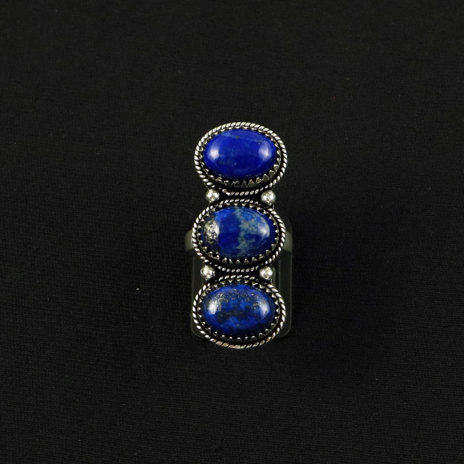 Natural Lapis Lazuli Sterling Silver Plated Handmade Ring - 7.5MM: Product ID: 260616163715 Product - Handmade Silver Plated Ring Metal - 92.5 Sterling Silver Plated Ring Size - 7.5MM Gemstone - Lapis Lazuli Gemstone Origin - Afghanistan Gemstone Size - 10X14 MM ( 3 