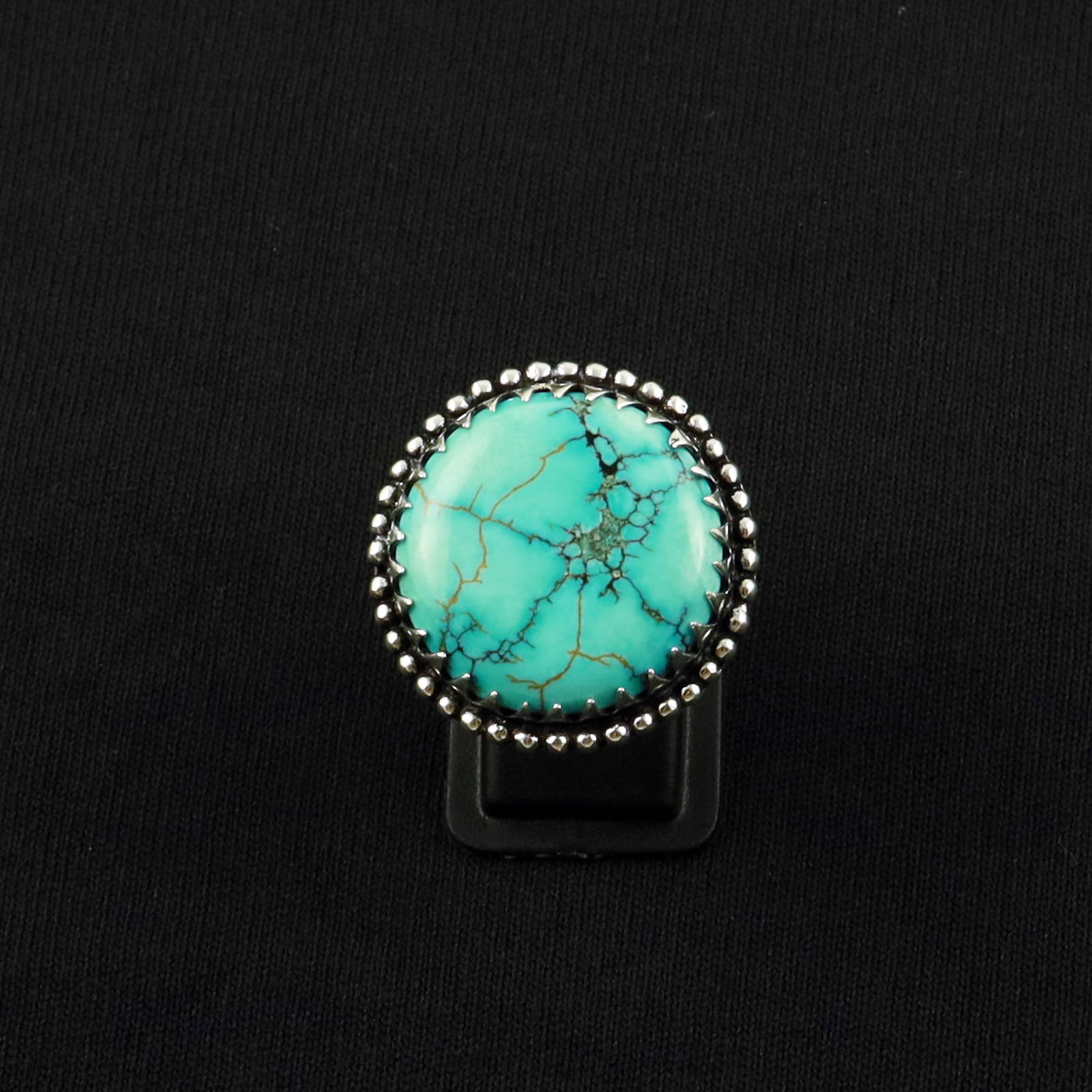 Natural Turquoise Sterling Silver Plated Handmade Ring - 8MM: Product ID: 260617160415 Product - Handmade Silver Plated Ring Metal - 92.5 Sterling Silver Plated Ring Size - 8MM Gemstone - Turquoise Gemstone Origin - Tibet Gemstone Size - 2.5 CM Gemstone Shape - 