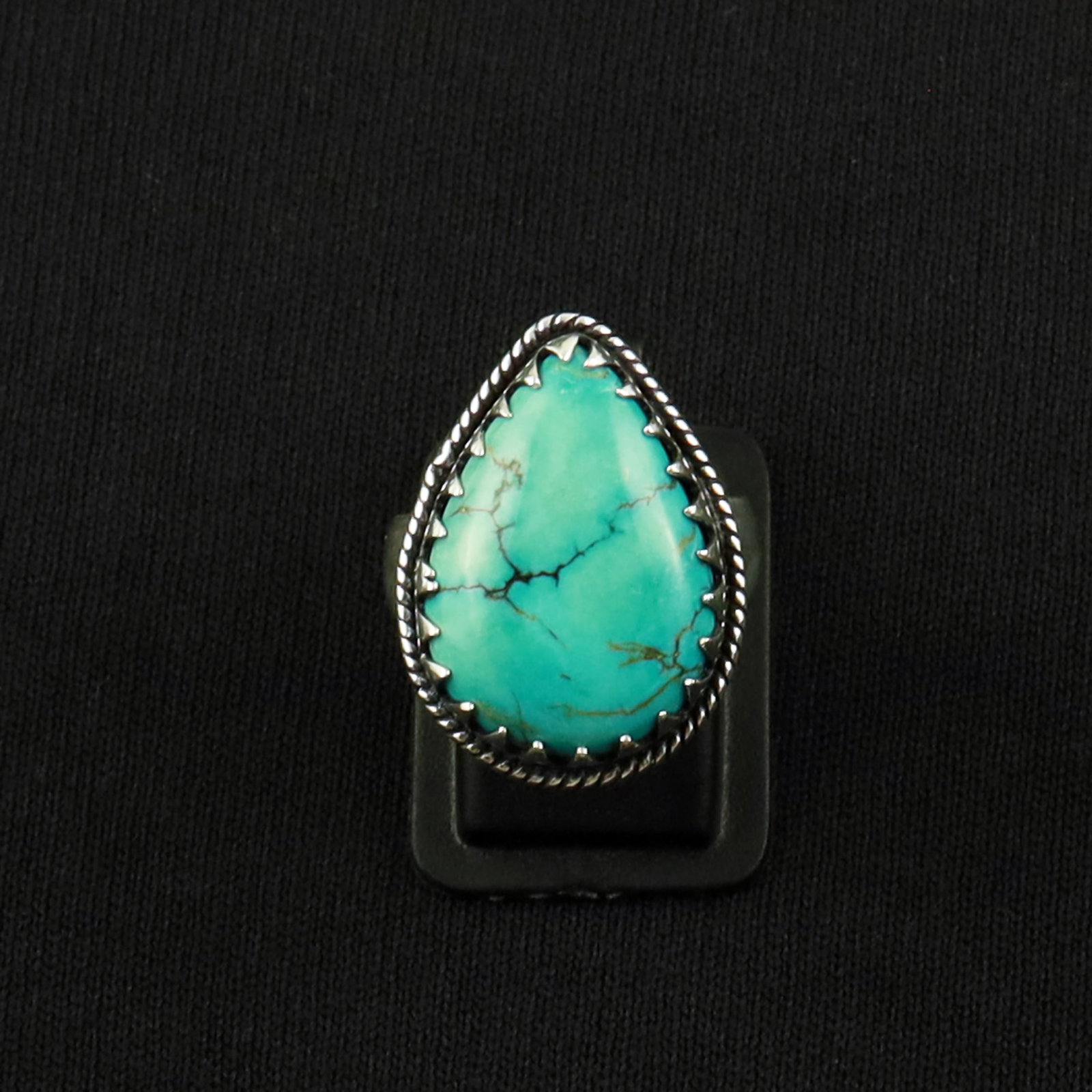 Natural Turquoise Sterling Silver Plated Handmade Ring - 8MM: Product ID: 260617154550 Product - Handmade Silver Plated Ring Metal - 92.5 Sterling Silver Plated Ring Size - 8MM Gemstone - Turquoise Gemstone Origin - Tibet Gemstone Size - 2X1.5CM Gemstone Shape -