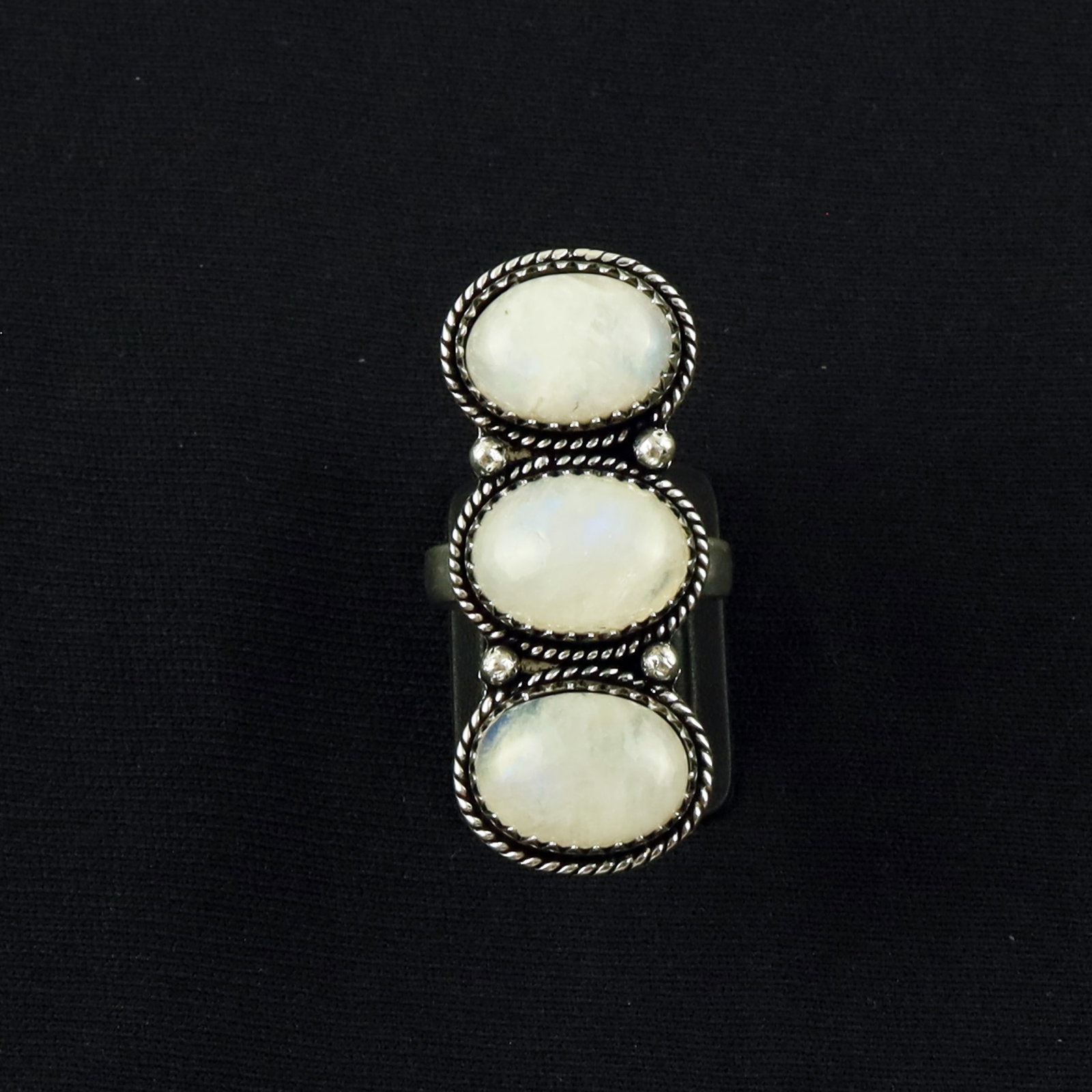 Natural Rainbow Moonstone Silver Plated Handmade Ring - 8.5MM: Product ID: 260616164807 Product - Handmade Silver Plated Ring Metal - 92.5 Sterling Silver Plated Ring Size - 8.5MM Gemstone - Rainbow Moonstone Gemstone Origin - India Gemstone Size - 10X14 MM ( 3 S