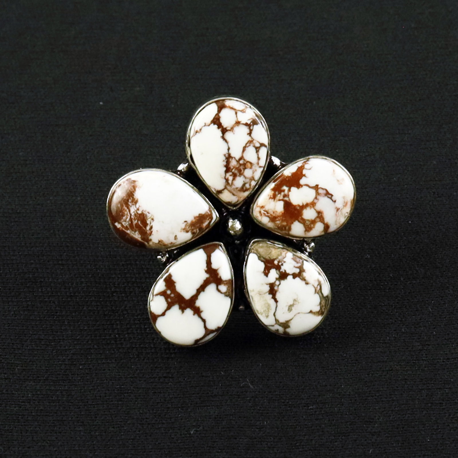 Natural Wild Horse Sterling Silver Plated Handmade Ring - 6MM: Product ID: 260620123804 Product - Handmade Silver Plated Ring Metal - 92.5 Sterling Silver Plated Ring Size - 6MM Gemstone - Wild Horse Gemstone Origin - United States Gemstone Size - 10X14 MM ( 5 St