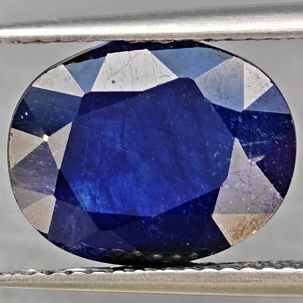 Natural Blue Sapphire Gemstones 7.07 Ct. Oval Shape 12.4 x 9.9 Mm.: Product ID: 806012286 Product Name: Natural Blue Sapphire Weight: 7.07 CT. Size: 12.4 x 9.9 x 6.2 MM. Shape: Oval Color: Blue Clarity:SI1 Luster: Good Gems Origin: Madagascar Treatment: Heated (Lead-g