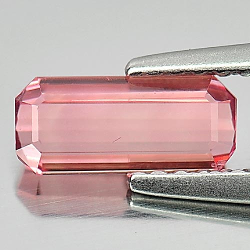 Natural Pink Tourmaline Gemstones 0.87 Ct. Octagon Shape 8.5 x 3.8 Mm: Product ID: 807248223 Product Name: Natural Tourmaline Weight: 0.87 CT. Size: 8.5 x 3.8 x 2.8 MM. Shape: Octagon Color: Pink Clarity:VSI Luster: Good Gems Origin: Nigeria Treatment: Unheated Crystal S
