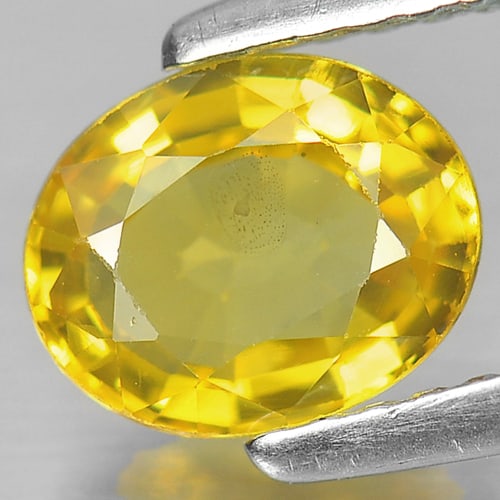 Natural Yellow Sapphire Gemstones 1.31 Ct. Oval Shape 7.2 x 5.9 Mm. - 2