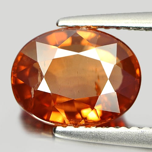 Natural Imperial Red Zircon Gemstones 3.52 Ct. Oval Shape 9.6 x 7.4 Mm.: Product ID: 807723387 Product Name: Natural Zircon Weight: 3.52 CT. Size: 9.6 x 7.4 x 4.3 MM. Shape: Oval Color: Imperial Red Clarity:SI Luster: Good Gems Origin: Tanzania Treatment: Unheated Crystal 