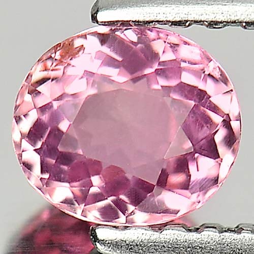 Natural Pink Tourmaline Gemstones 0.58 Ct. Oval Shape 5.4 x 4.8 Mm.: Product ID: 807245817 Product Name: Natural Tourmaline Weight: 0.58 CT. Size: 5.4 x 4.8 x 3.3 MM. Shape: Oval Color: Pink Clarity:VSI Luster: Good Gems Origin: Nigeria Treatment: Unheated Crystal Stru