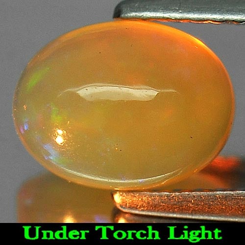 Natural Multi Color Play Of Colour Opal Gemstones 1.50 Ct. Oval Cabochon Shape 9 x 7 Mm. (1 of 3)