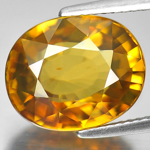 Natural Yellow Zircon Gemstones 11.26 Ct. Oval Shape 13.5 x 11 Mm. - 2