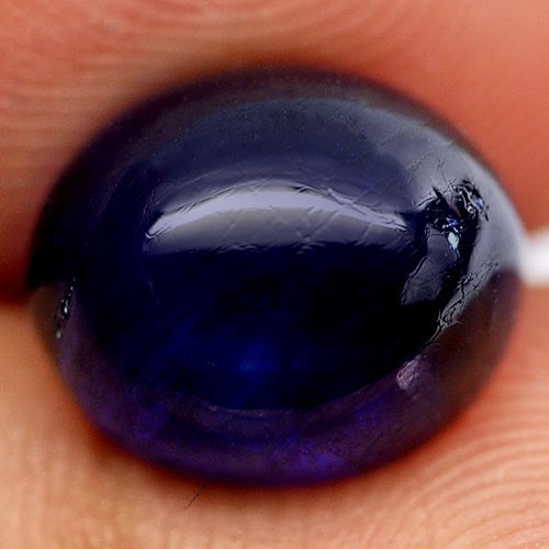 Natural Deep Blue Sapphire Gemstones 6.13 Ct. Oval Cabochon Shape 10.4 x 8.8 Mm.: Product ID: 806011594 Product Name: Natural Blue Sapphire Weight: 6.13 CT. Size: 10.4 x 8.8 x 6 MM. Shape: Oval Cabochon Color: Deep Blue Clarity:Opaque Luster: Good Gems Origin: Madagascar Treatment: